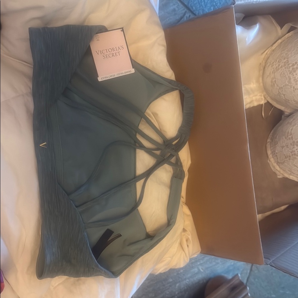 Victoria's Secret Green Strappy Sports Bra